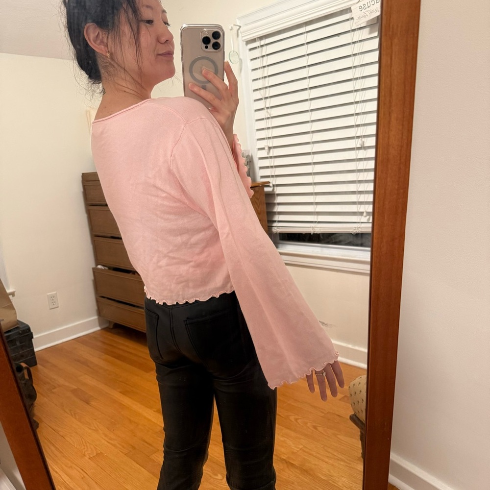 Lovers + Friends Pink Flare Sleeve Top - Picture 8 of 8